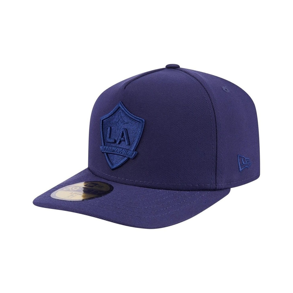 Men's LA Galaxy New Era Navy Color Pack A-Frame 59FIFTY Fitted Hat Size 7